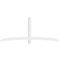 Ekena Millwork Bellingham Architectural Grade PVC Gable Bracket, 96"W x 40"H x 4"D x 4"F, 10/12 Pitch GBP096X40X0404BEL00 - alternate 2